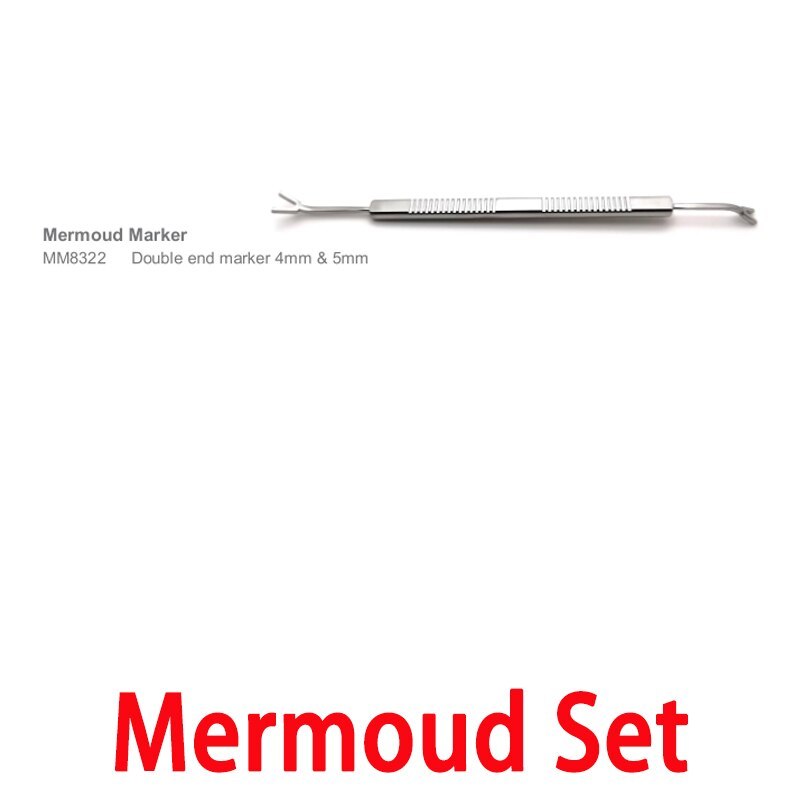 Mermoud Set  Forceps Marker Spatula Scraper Ophthalmology Oftalmologia