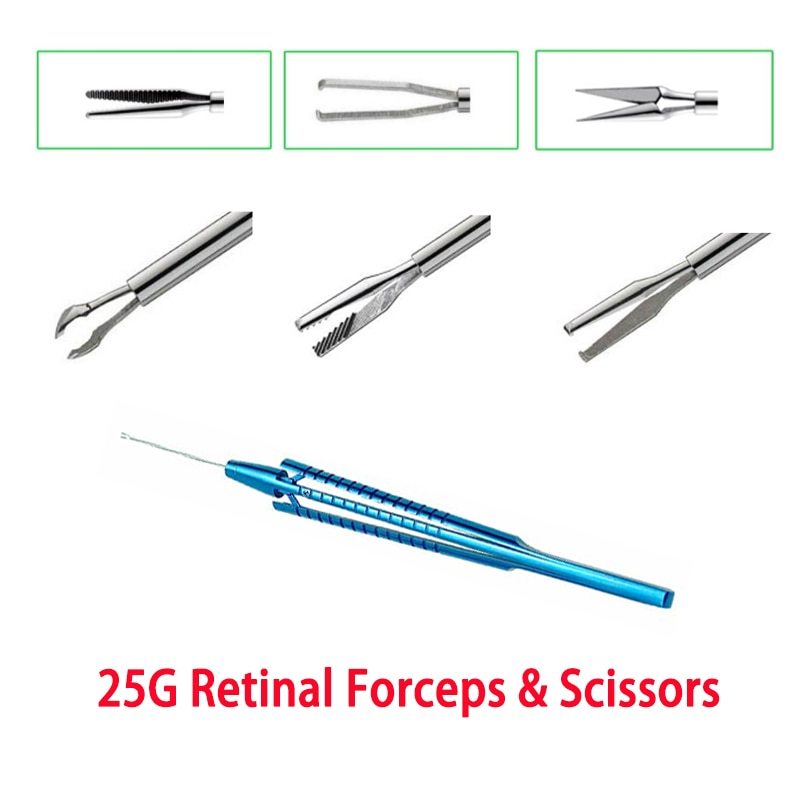 25G Forceps 25G Scissors Capsulorhexis Forceps Ophthalmic Instruments Oftalmologia