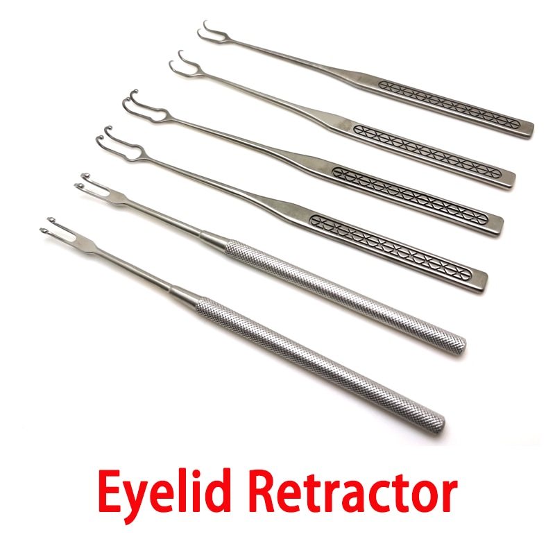 Eyelid Retractor Plastic Surgery Lacrimal Sac Rake Double Head Double Claws Eye bags Pull Hook DESMARRES Lid Retractors