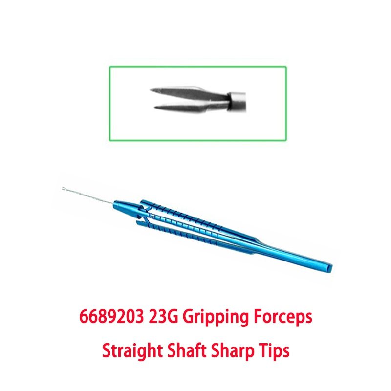 23G Capsulorhexis Forceps Retinal Forceps Gripping Serrated Forceps Membrane Peeler Pick and Peel ILM end gripping  23G Scissors