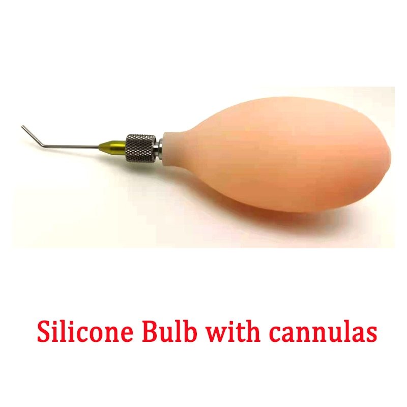 Silicone Bulb with cannulas