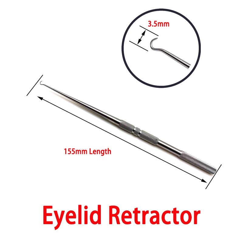 Eyelid Retractor Plastic Surgery Lacrimal Sac Rake Double Head Double Claws Eye bags Pull Hook DESMARRES Lid Retractors
