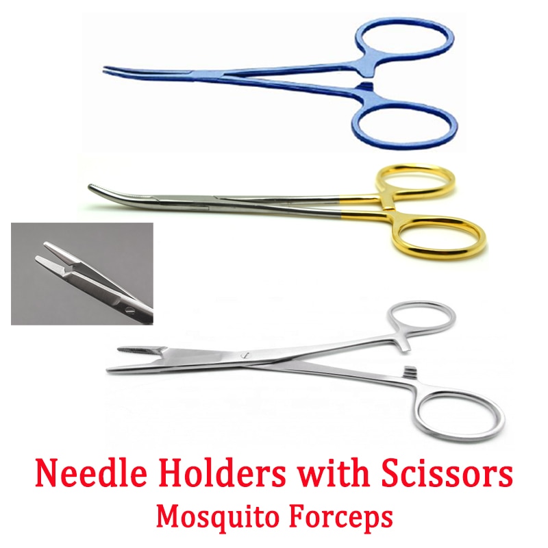 Needle Holder With Scissors Halstead Hemostatic Mosquito Forcep