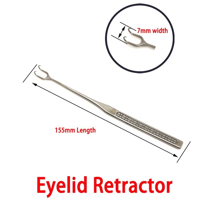 Eyelid Retractor Plastic Surgery Lacrimal Sac Rake Double Head Double Claws Eye bags Pull Hook DESMARRES Lid Retractors