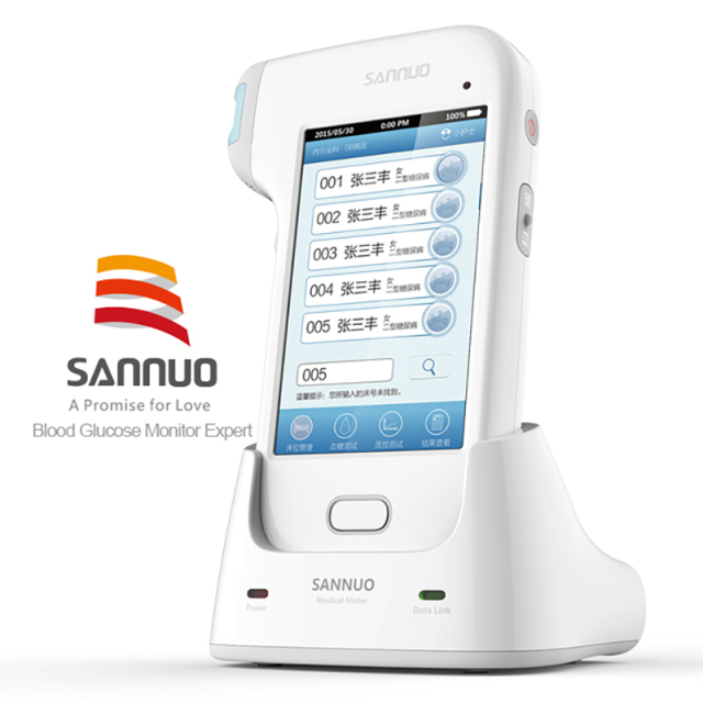 Sinocare Medical Glucometer and Base