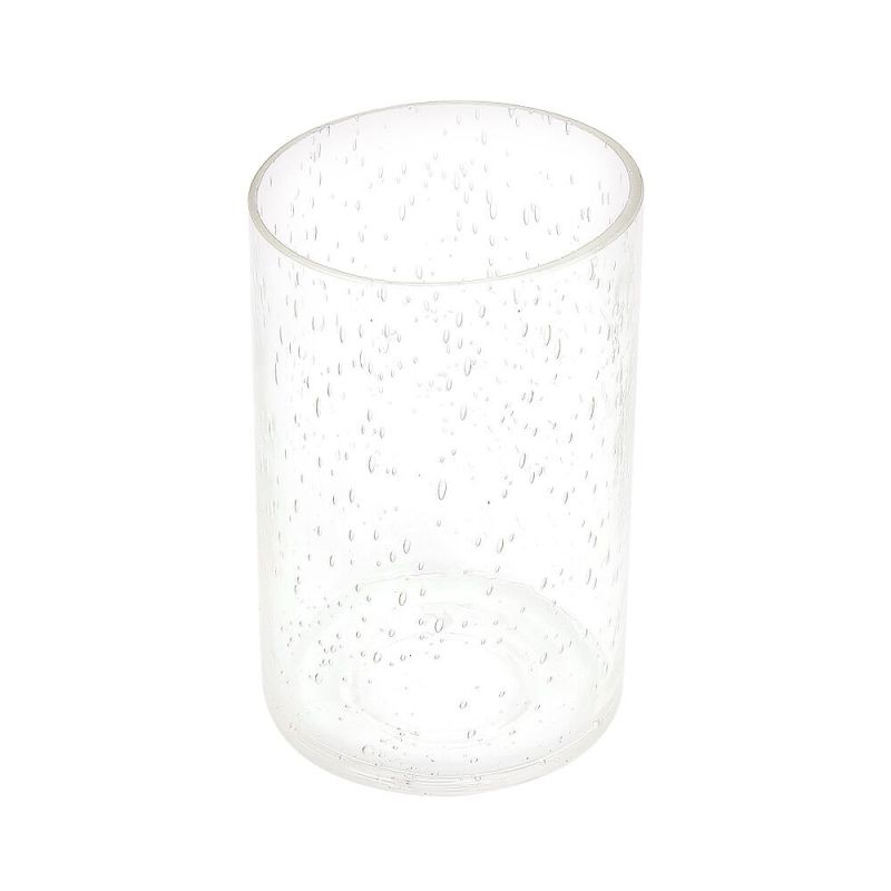 Anmytek Cylinder with Bottom Clear Bubble Glass Lamp Shade