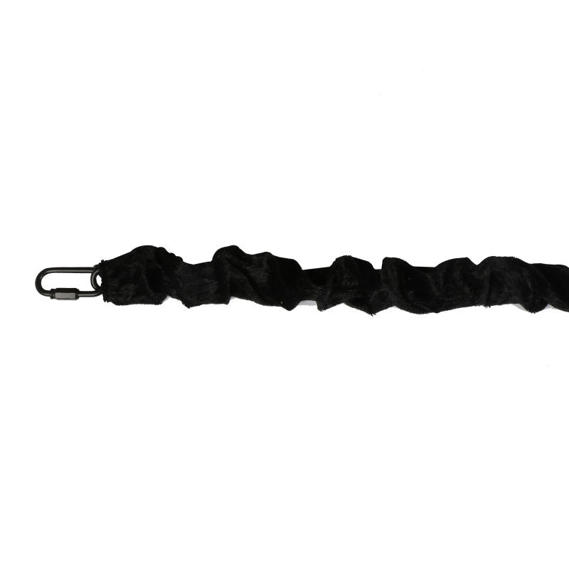 Anmytek 2 Pack Cord &amp; Chain Cover 4 feet Velvet Type Fabric, Use for Chandelier Pendant Lighting Chain, Cable Management, Black