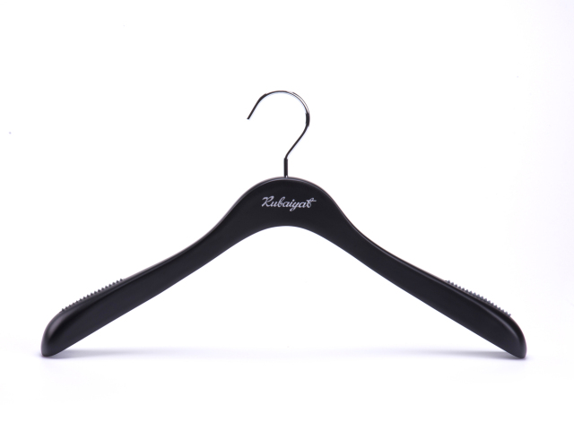 Deluxe Black Color Wooden Coat Hanger