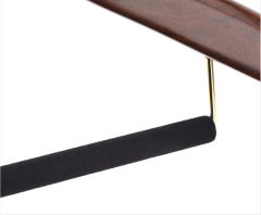 Deluxe Wooden Coat Suit Hanger With Bar