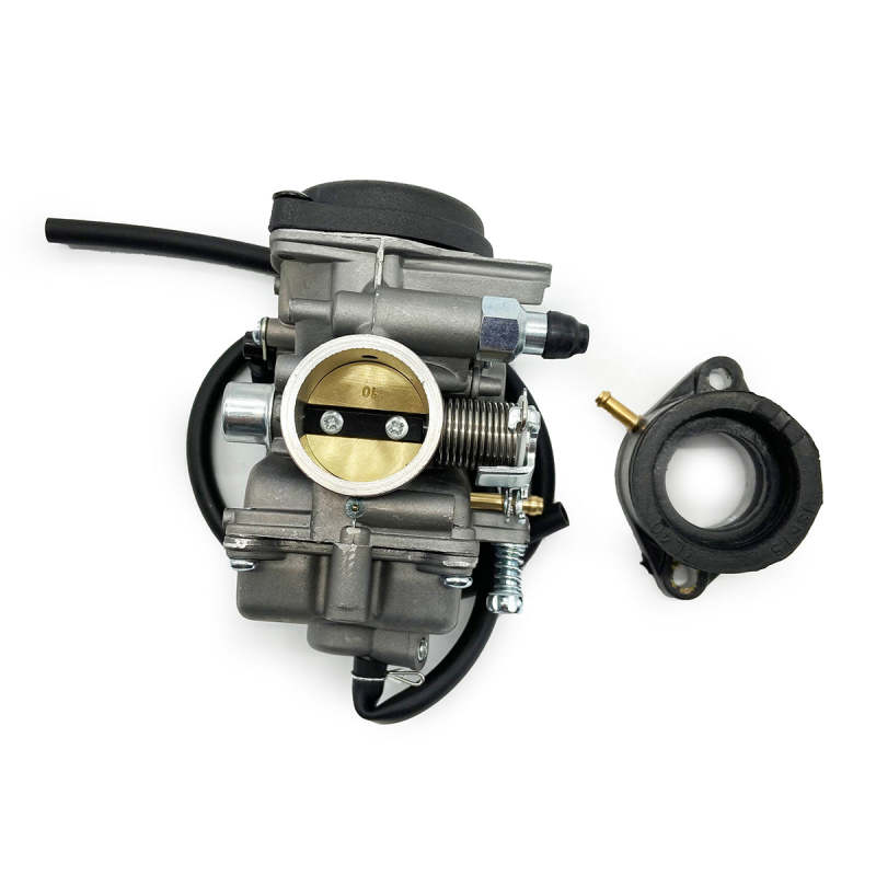 Carburetor with Intake Manifold &amp;amp; Air Filter Rubber Boot Hose for TK JIANSHE LONCIN BASHAN 250cc ATV QUAD ATV250 JS250 Carb