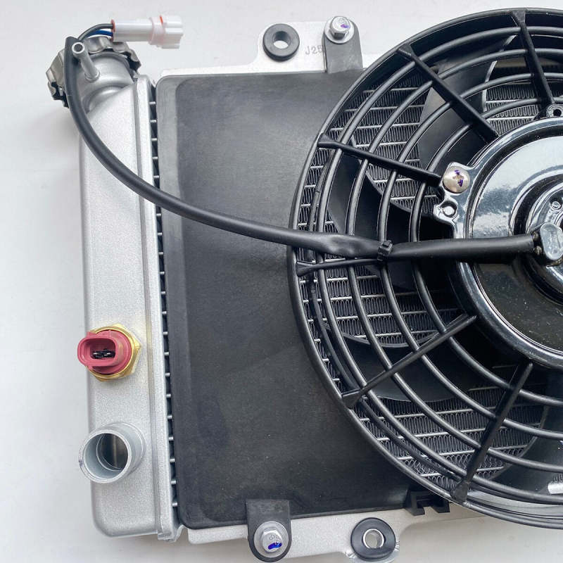 New OEM Cooling Radiator Fan Water Tank Assy for Hisun 500cc 700cc HS500 HS700 ATV-4 ATV Quad HiSun Massimo Bennche