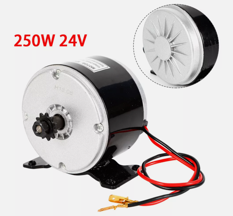 MY1016 24V 250W Starter Motor for Electric Scooter Bicycle