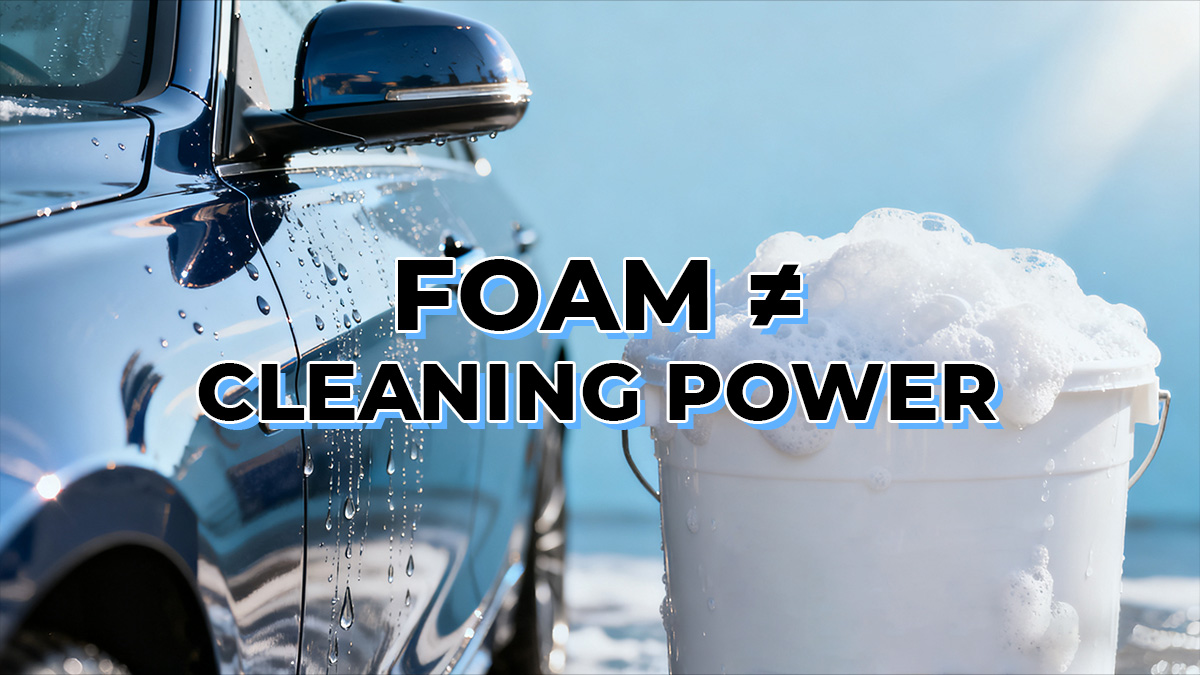Foam amount is not a measure of cleaning power