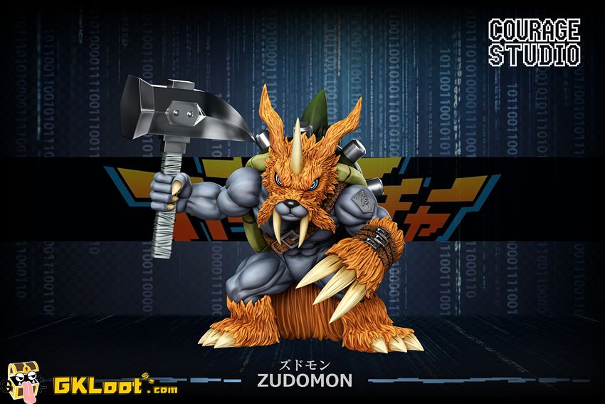 COURAGE Studio WCF Digimon Zudomon Statue - View 1 COURAGE Studio WCF Digimon Zudomon Statue - View 1