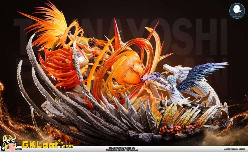 ILLegal Factory Studio Katekyo Hitman Reborn Tsunayoshi Sawada VS Byakuran Statue w/ LED - View 3 ILLegal Factory Studio Katekyo Hitman Reborn Tsunayoshi Sawada VS Byakuran Statue w/ LED - View 3