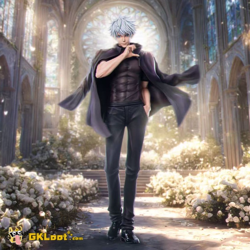 ZanyJoke & FANTASY Studio Jujutsu Kaisen Satoru Gojo Statue w/ LED - View 1 ZanyJoke & FANTASY Studio Jujutsu Kaisen Satoru Gojo Statue w/ LED - View 1