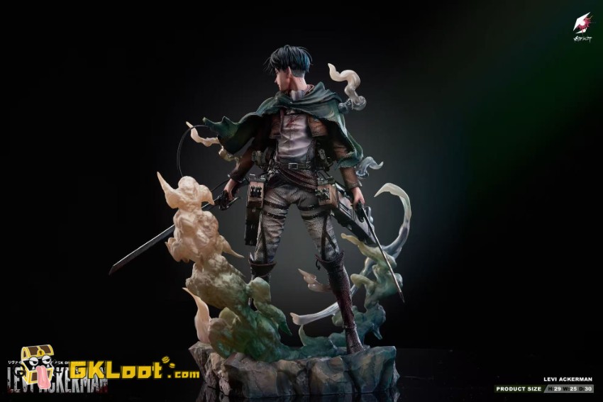 Crimson Studio 1/6 Attack on Titan Levi Ackerman Statue - View 8 Crimson Studio 1/6 Attack on Titan Levi Ackerman Statue - View 8