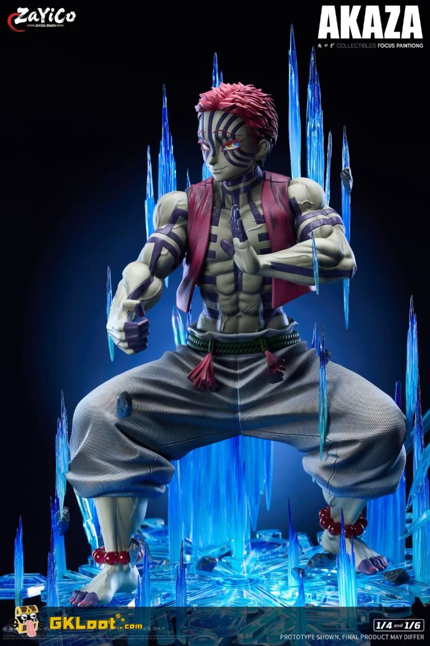Zayico Studio Demon Slayer Akaza Statue w/ LED - View 13 Zayico Studio Demon Slayer Akaza Statue w/ LED - View 13