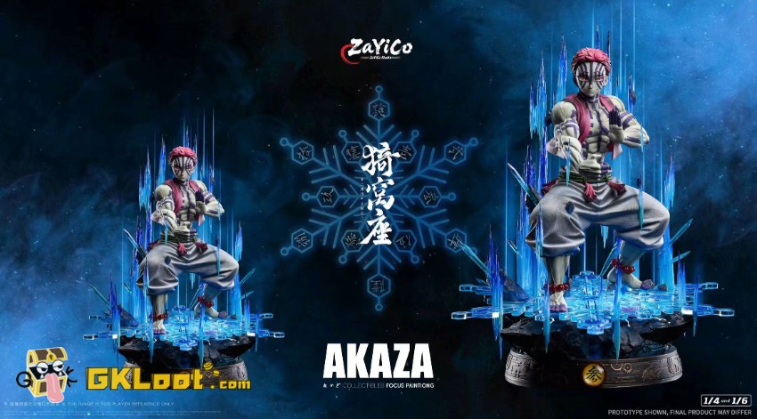 Zayico Studio Demon Slayer Akaza Statue w/ LED - View 6 Zayico Studio Demon Slayer Akaza Statue w/ LED - View 6