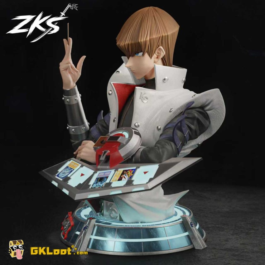 Zenkai Studio 1/1 Yu-Gi-Oh! Seto Kaiba Statue w/ LED - View 2 Zenkai Studio 1/1 Yu-Gi-Oh! Seto Kaiba Statue w/ LED - View 2
