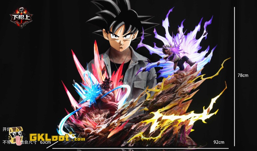 Xia Fan Shang Studio Dragon Ball Son Goku & Vegeta Statue w/ LED - View 2 Xia Fan Shang Studio Dragon Ball Son Goku & Vegeta Statue w/ LED - View 2
