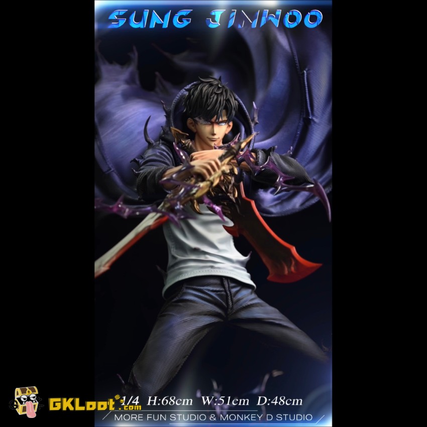 More Fun & Monkey D Studio 1/4 Solo Leveling Sung Jin Woo Statue w/ LED w/ LED - View 1 More Fun & Monkey D Studio 1/4 Solo Leveling Sung Jin Woo Statue w/ LED w/ LED - View 1