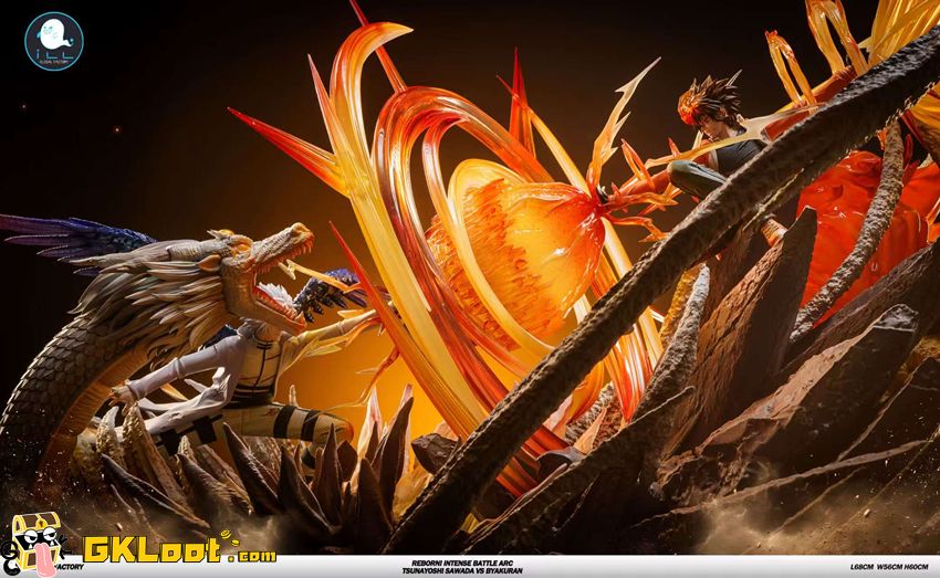 ILLegal Factory Studio Katekyo Hitman Reborn Tsunayoshi Sawada VS Byakuran Statue w/ LED - View 9 ILLegal Factory Studio Katekyo Hitman Reborn Tsunayoshi Sawada VS Byakuran Statue w/ LED - View 9