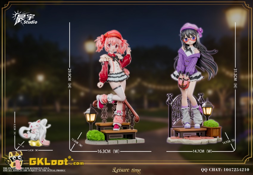 ChenYu Studio 1/6 Puella Magi Madoka Magica Kaname Madoka & Akemi Homura Statue w/ LED - View 4 ChenYu Studio 1/6 Puella Magi Madoka Magica Kaname Madoka & Akemi Homura Statue w/ LED - View 4