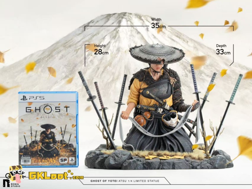 Ronin Studio 1/4 Ghost of Yotei Atsu Statue - View 6 Ronin Studio 1/4 Ghost of Yotei Atsu Statue - View 6