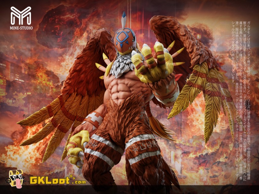 Mine Studio Digimon Garudamon Statue - View 3 Mine Studio Digimon Garudamon Statue - View 3