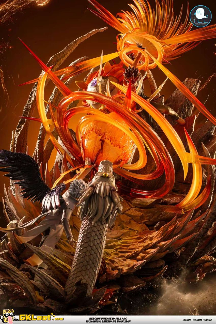 ILLegal Factory Studio Katekyo Hitman Reborn Tsunayoshi Sawada VS Byakuran Statue w/ LED - View 6 ILLegal Factory Studio Katekyo Hitman Reborn Tsunayoshi Sawada VS Byakuran Statue w/ LED - View 6
