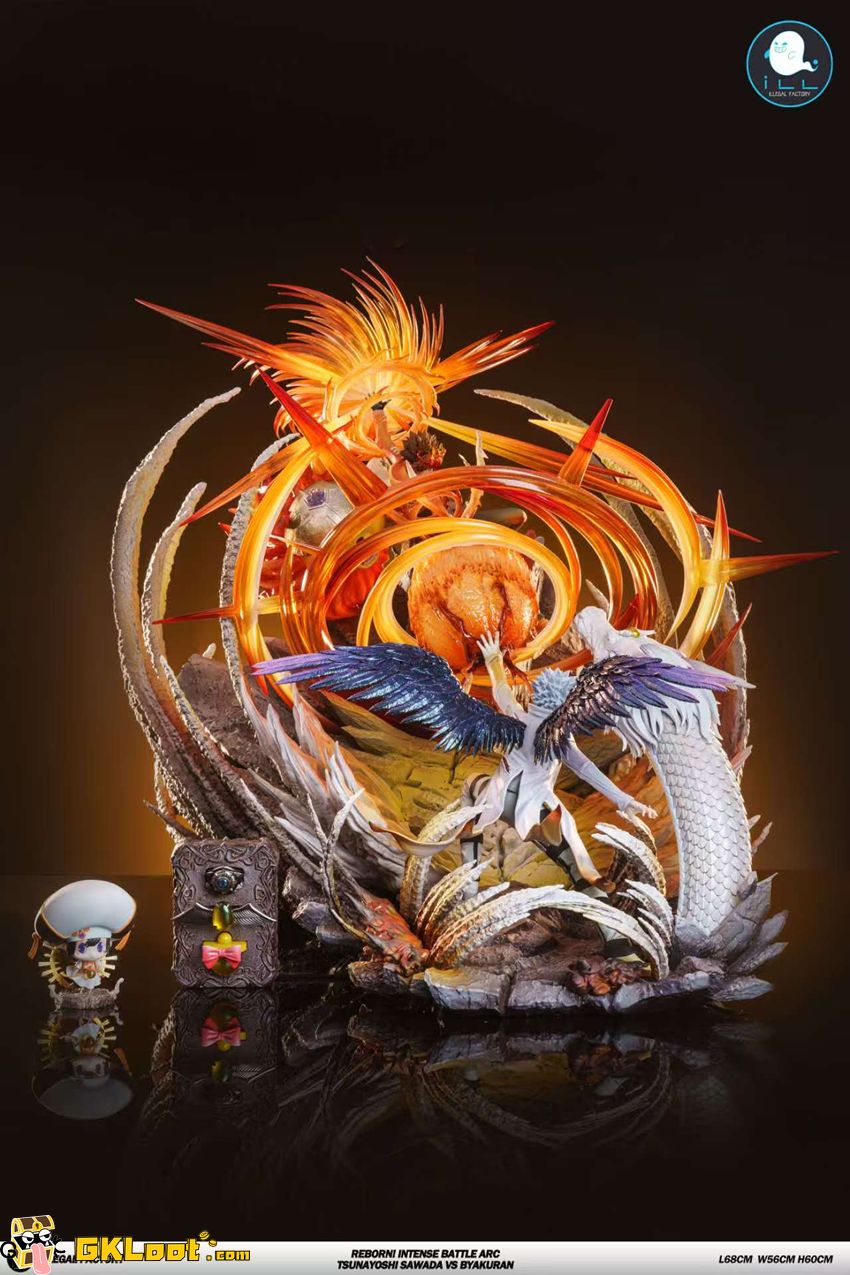 ILLegal Factory Studio Katekyo Hitman Reborn Tsunayoshi Sawada VS Byakuran Statue w/ LED - View 12 ILLegal Factory Studio Katekyo Hitman Reborn Tsunayoshi Sawada VS Byakuran Statue w/ LED - View 12