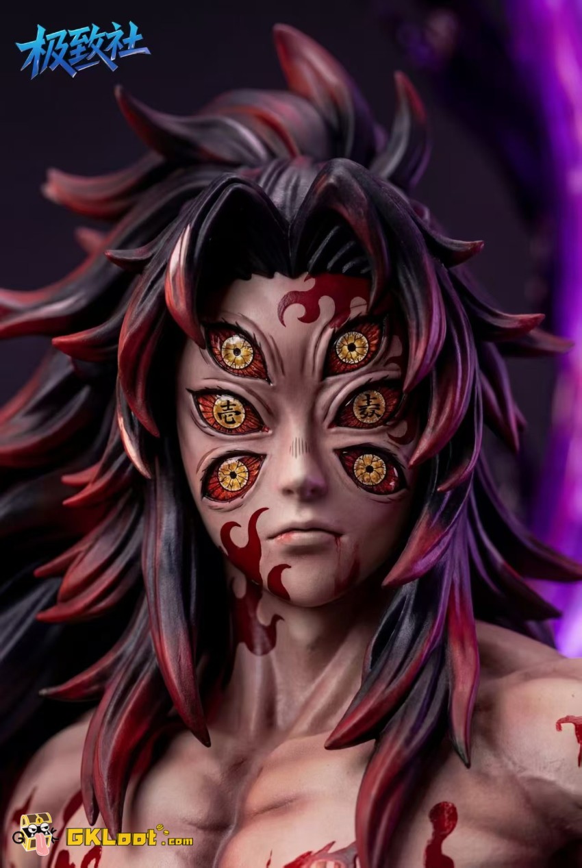 Ji Zhi She Studio 1/6 Demon Slayer Kokushibo Statue w/ LED - View 2 Ji Zhi She Studio 1/6 Demon Slayer Kokushibo Statue w/ LED - View 2