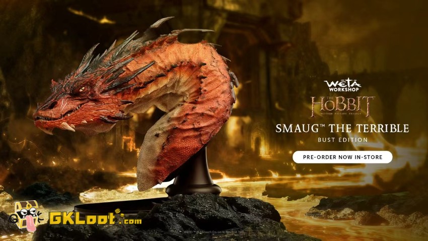 WETA Workshop Studio The Hobbit Smaug Statue - View 6 WETA Workshop Studio The Hobbit Smaug Statue - View 6