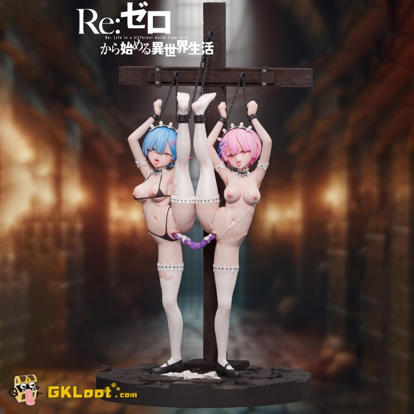 NTR Studio 1/6 Re:Zero − Starting Life in Another World Rem & Ram Statue - View 1 NTR Studio 1/6 Re:Zero − Starting Life in Another World Rem & Ram Statue - View 1