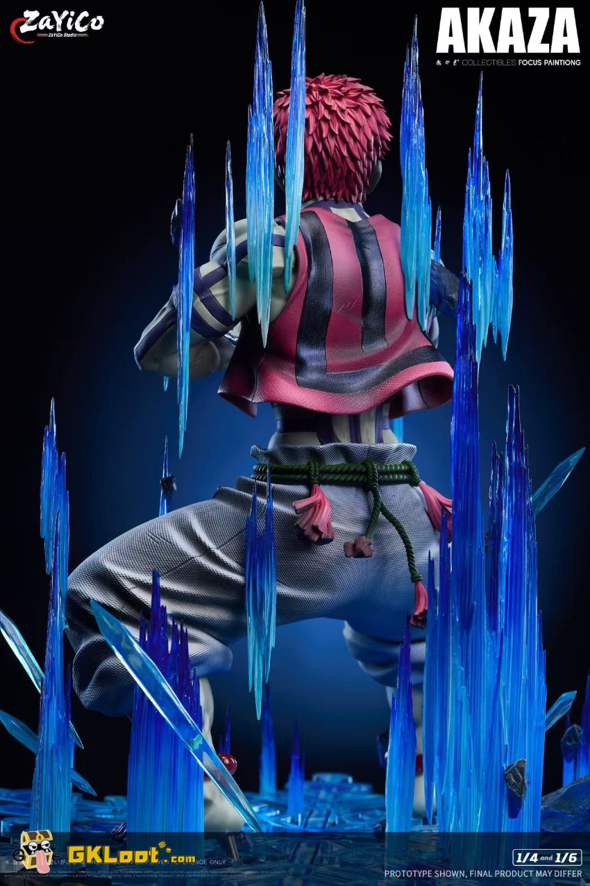 Zayico Studio Demon Slayer Akaza Statue w/ LED - View 14 Zayico Studio Demon Slayer Akaza Statue w/ LED - View 14