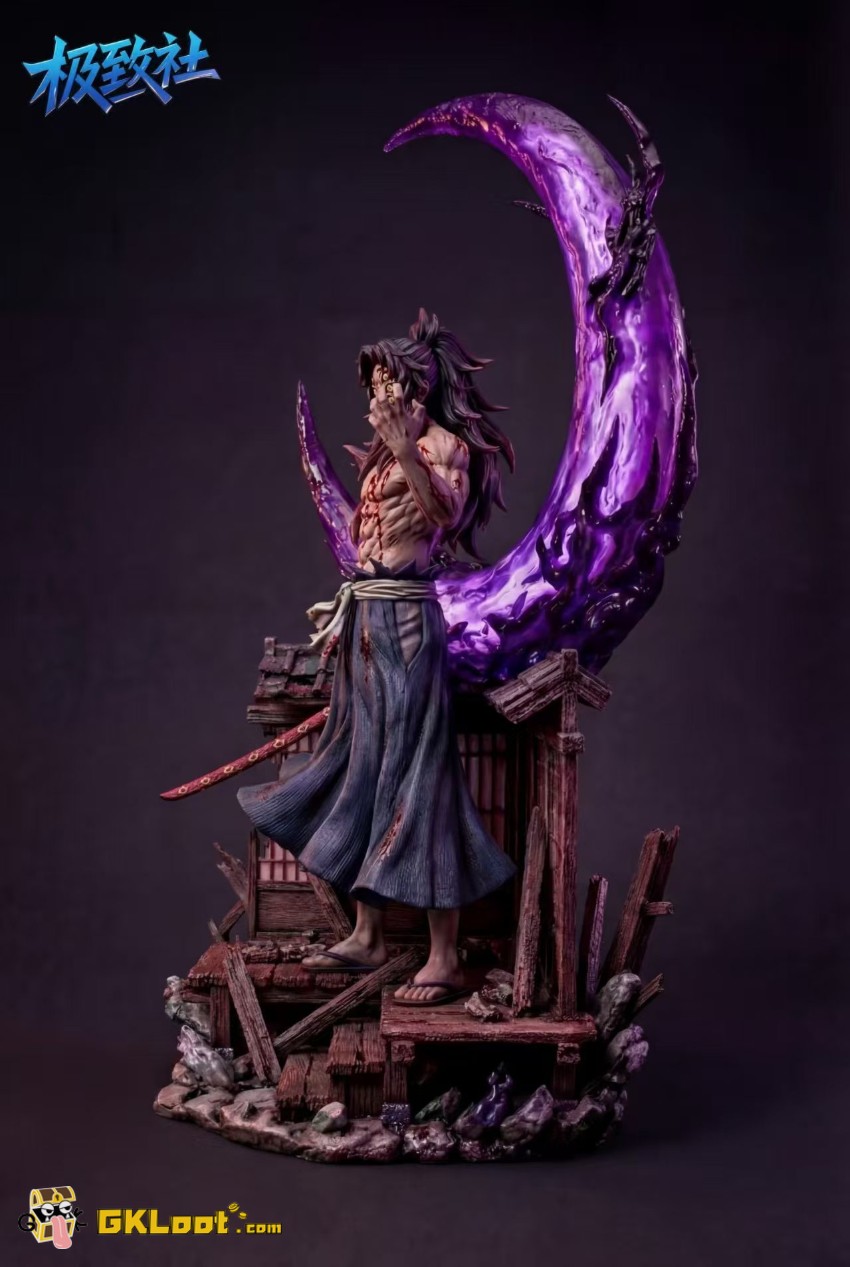 Ji Zhi She Studio 1/6 Demon Slayer Kokushibo Statue w/ LED - View 7 Ji Zhi She Studio 1/6 Demon Slayer Kokushibo Statue w/ LED - View 7