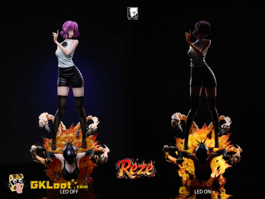Noc Studio 1/6 Chainsaw Man Reze Statue w/ LED - View 3 Noc Studio 1/6 Chainsaw Man Reze Statue w/ LED - View 3