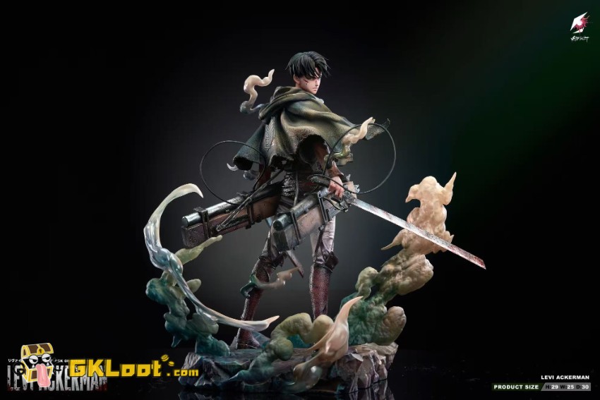 Crimson Studio 1/6 Attack on Titan Levi Ackerman Statue - View 3 Crimson Studio 1/6 Attack on Titan Levi Ackerman Statue - View 3