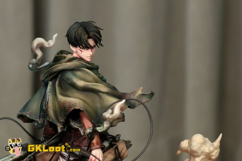 Crimson Studio 1/6 Attack on Titan Levi Ackerman Statue - View 12 Crimson Studio 1/6 Attack on Titan Levi Ackerman Statue - View 12