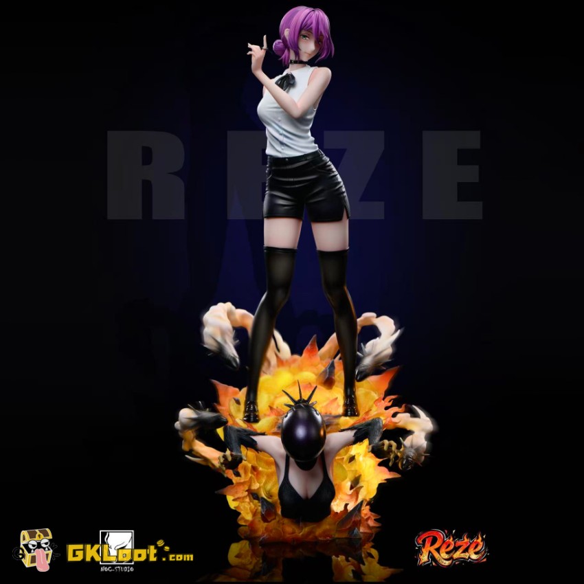 Noc Studio 1/6 Chainsaw Man Reze Statue w/ LED - View 1 Noc Studio 1/6 Chainsaw Man Reze Statue w/ LED - View 1