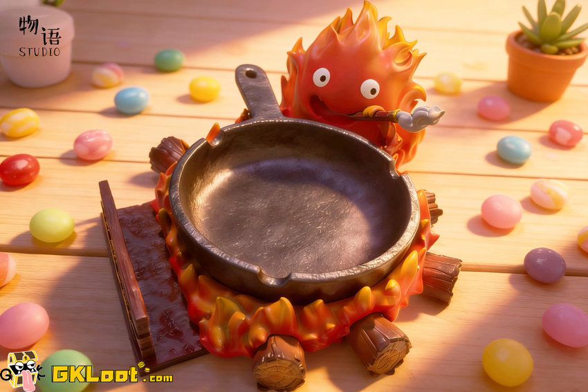 Wu Yu Studio Howl's Moving Castle Calcifer Statue - View 1 Wu Yu Studio Howl's Moving Castle Calcifer Statue - View 1