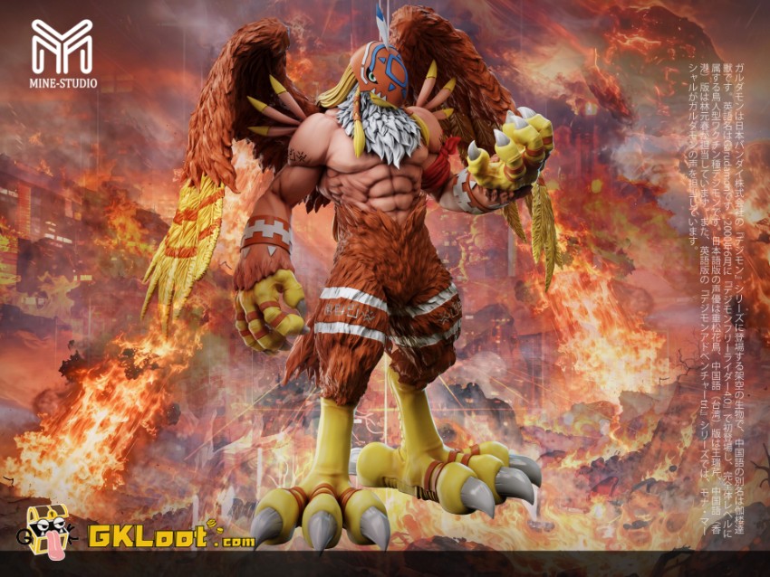 Mine Studio Digimon Garudamon Statue - View 2 Mine Studio Digimon Garudamon Statue - View 2