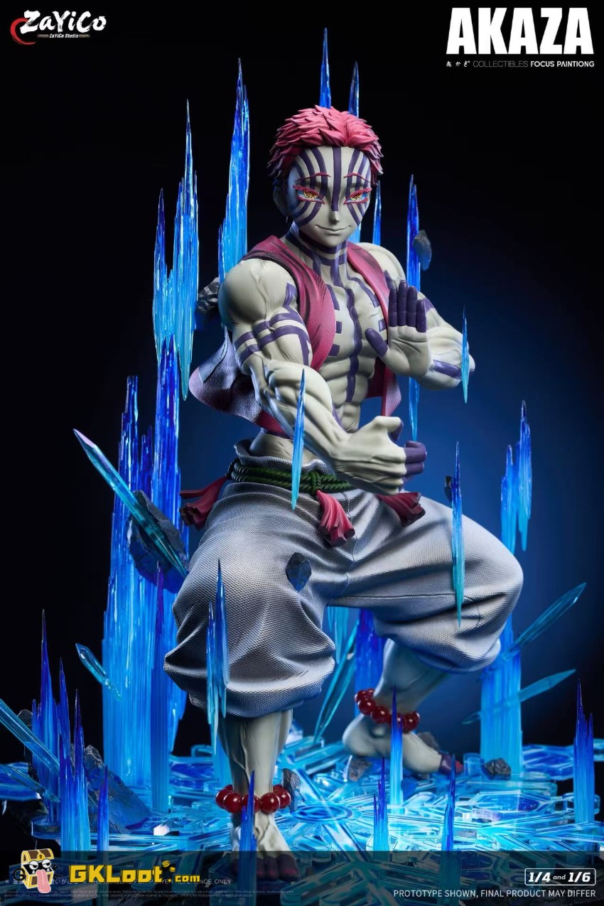 Zayico Studio Demon Slayer Akaza Statue w/ LED - View 10 Zayico Studio Demon Slayer Akaza Statue w/ LED - View 10
