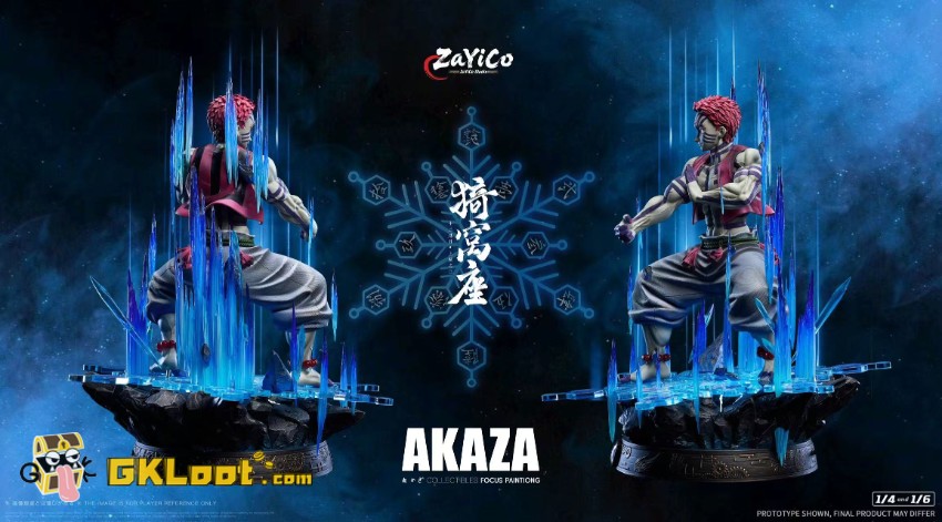 Zayico Studio Demon Slayer Akaza Statue w/ LED - View 5 Zayico Studio Demon Slayer Akaza Statue w/ LED - View 5
