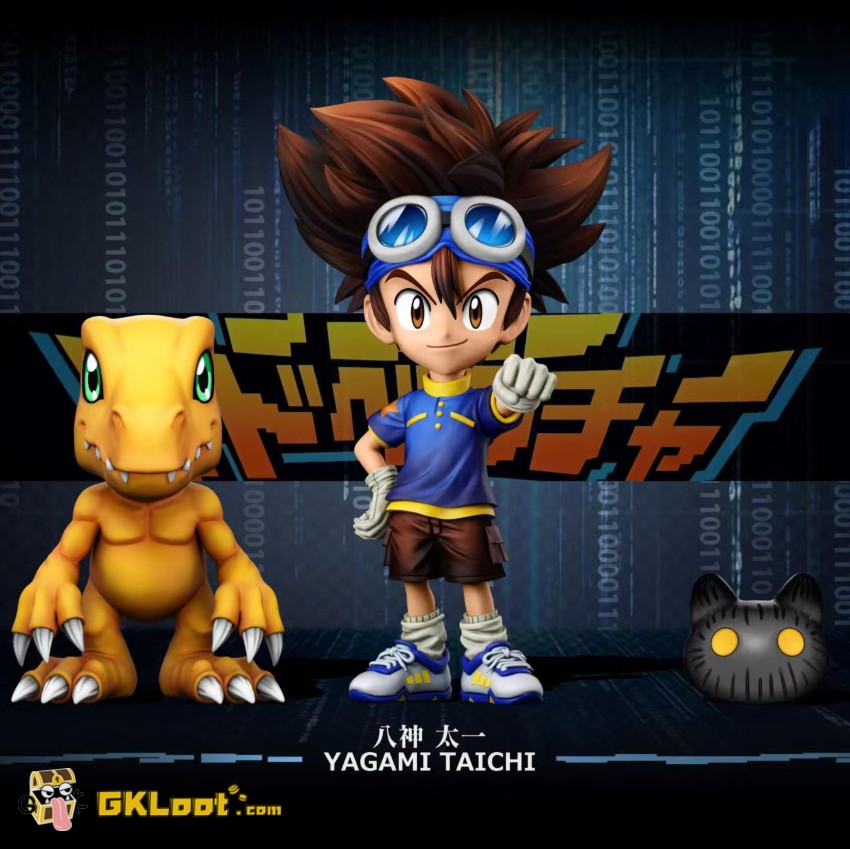 COURAGE Studio WCF Digimon Yagami Taichi & Agumon Statue - View 1 COURAGE Studio WCF Digimon Yagami Taichi & Agumon Statue - View 1