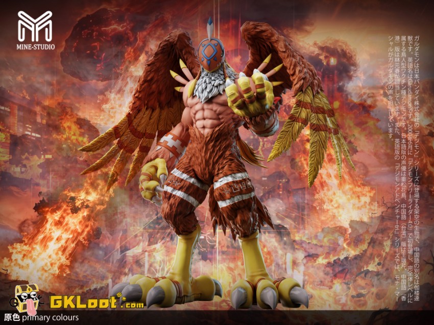 Mine Studio Digimon Garudamon Statue - View 1 Mine Studio Digimon Garudamon Statue - View 1