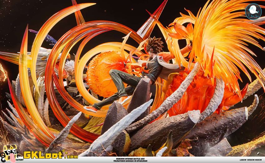ILLegal Factory Studio Katekyo Hitman Reborn Tsunayoshi Sawada VS Byakuran Statue w/ LED - View 5 ILLegal Factory Studio Katekyo Hitman Reborn Tsunayoshi Sawada VS Byakuran Statue w/ LED - View 5