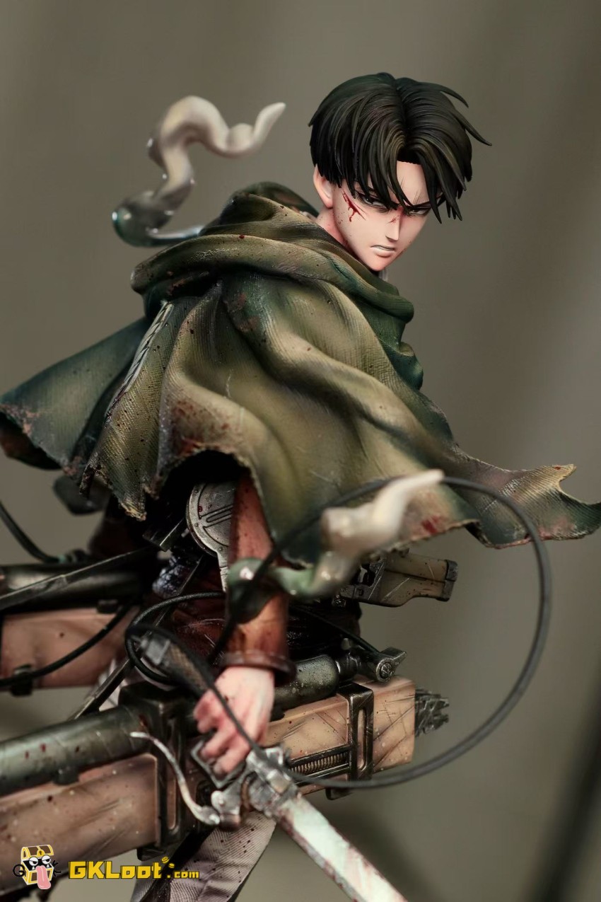 Crimson Studio 1/6 Attack on Titan Levi Ackerman Statue - View 11 Crimson Studio 1/6 Attack on Titan Levi Ackerman Statue - View 11