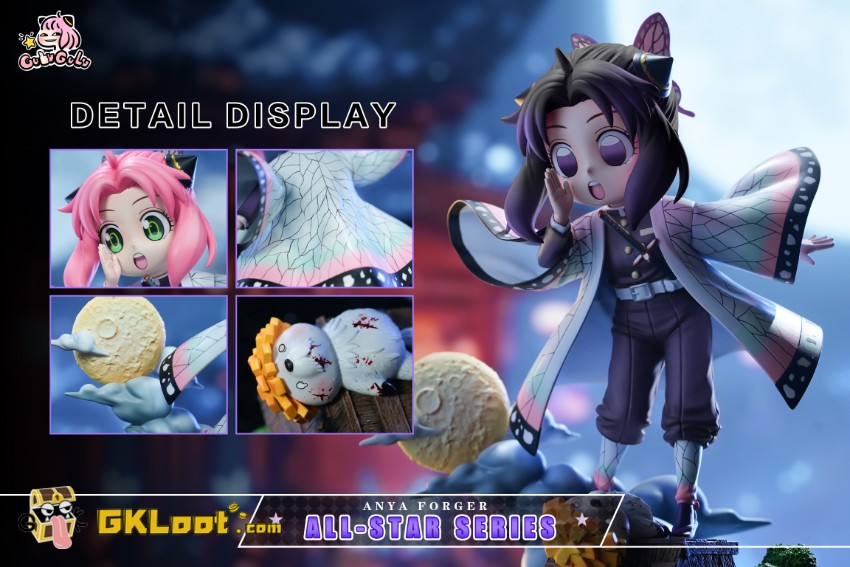 Gulugulu Studio Spy × Family Anya Forger Cosplay Kochou Shinobu Statue - View 8 Gulugulu Studio Spy × Family Anya Forger Cosplay Kochou Shinobu Statue - View 8
